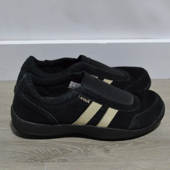 Ryka Woman's Slip-On Black & White Sneakers Size 9 - Picture 1 of 9